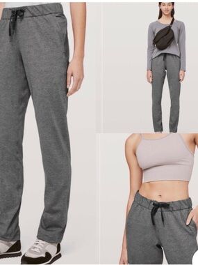 Lululemon On The Fly Pants in Heathered Black Gray
